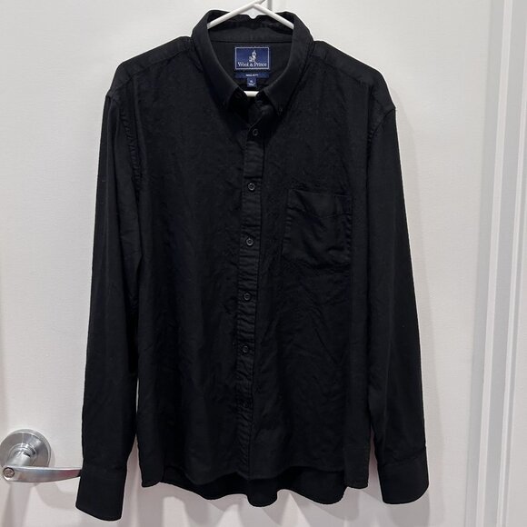 Merino Wool & Prince (Regular Fit, Size XL) 170 Button-Down Shirt - Picture 1 of 6